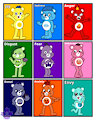 The Inside Out 2 characters, but as a Care Bears by BigPandaSebArts