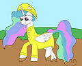 Raincoat princess Celestia