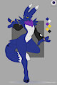 Blue Purple Renamon Adopt-CLOSED