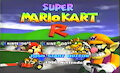 Super Mario Kart R title screen