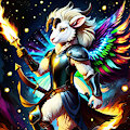 Angelic Ram Warrior