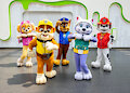 Paw Patrol Characters at Nickelodeon Universe