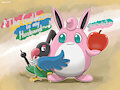 Chatot x Guildmaster Wigglytuff by Mewscaper