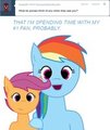 Forever Dash and Scoots, Question 2 by Scootaloo009