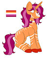 Lesbian Pride Adoptable by whimsicalseraph