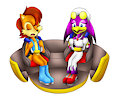 Sally & Wave In An Escape Pod Car (Comm...)