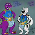 Rhythm Husky & Barney by RhythmCHusky94