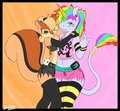 Black and Rainbows by Zajice