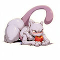 Mewtwo ready to be dinner by roastingroasters