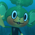 [3D] Wetsuited Pansage underwater