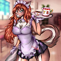 Shana: Waitress at the Pokemon Cafe by ShanaChipfox