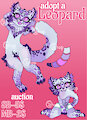 Small Babyfur Leopard adoption auction (Sold)