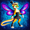 Furry Winged Character in Fantasy World