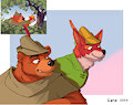 Robin Hood and Little John by LyroBr