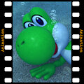 [3D] Yoshi underwater animation