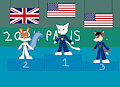 2024 Paris Olympics 1500m Athletic Medal Ceremony by MegaManstitch87