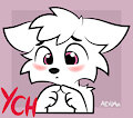 Shy Finger Touch sticker YCH