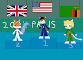 2024 Paris Olympics 400M Medal Ceremony by MegaManstitch87