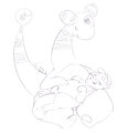 Lap Tanuki sketch