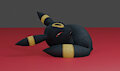 Day 1 Umbreon yawning by CyFx