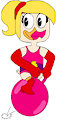 Huey Duck Girly Aerobics Giant Hopper Bounce