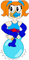 Dewey Duck Girly Aerobics Giant Hopper Bounce