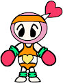 Pink Bomberman Aerobics Costume