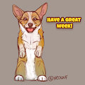 Happy Corgi by CoyoteWolfox