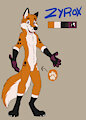 Zyrox - personal character ref sheet by KaisArtworkStudios