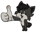 Silly thumbs up sticker YCH for Moxnixsgt