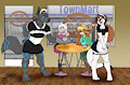 Boys maid cafe by PlumVaguelette