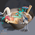 Dragon noodle soup by Dustyerror