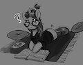 Nerdy pony doodle by SoulCentinel