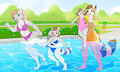 [Comm] Pool Day with the Buttons