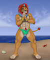 Beach Lion by Rahir