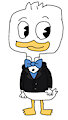 Dewey Duck in his Tuxedo Outfit