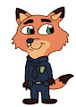 Nick Wilde in his Police Outfit