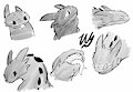 Nightfury Faces by Wyrmling