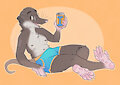 Shrew with a Bru by grencapra