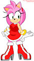 Amy Rose Cute Standing Pose