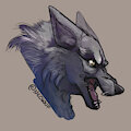 Wolf portrait by CoyoteWolfox