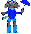 Rainy Day Lucario and his Wellies by PokeBoots