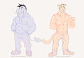 SKETCH - Eeyore/Tig by BonfireDemon