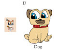 Rolly in D is for Dog of Animal Alphabet #1