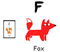 Pablo the Fox in F is for Fox of Animal Alphabet #2 by KiffAndFriends