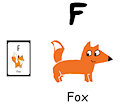 Pumpkin the Fox in F is for Fox of Animal Alphabet #2 by KiffAndFriends