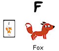 Poppy the Fox in F is for Fox of Animal Alphabet #2