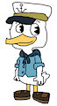 Dewey Duck in his Sailor Outfit