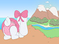 Feral Pon Pon overlooking landscape (underwear) by PonPonTheBonBon