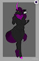 Black Magenta Unicorn Adopt-CLOSED